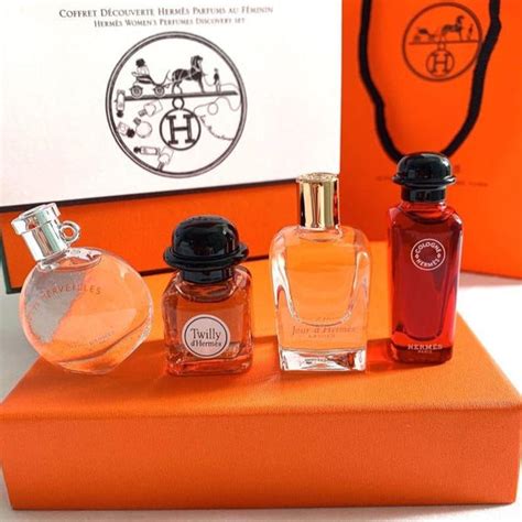 hermes women's discovery set|hermes mini perfume set.